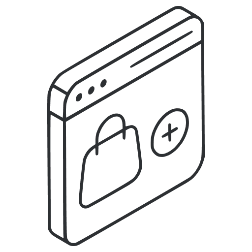 Icône création de boutiques Shopify