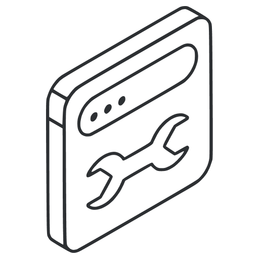 Icône maintenance évolutive et support