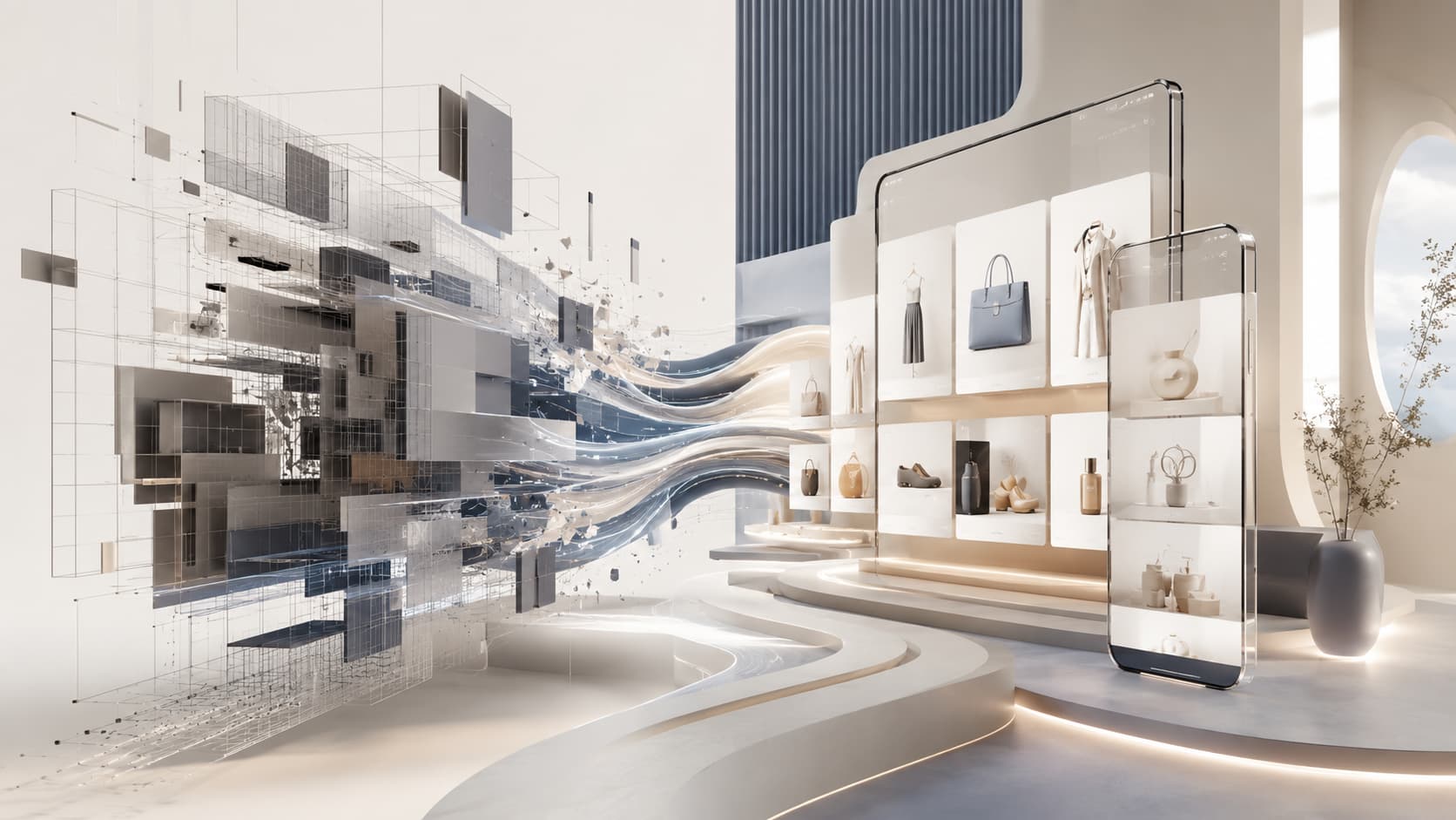 De l'architecture de la boutique à gauche au rendu final d'une refonte Shopify orientée conversion à droite